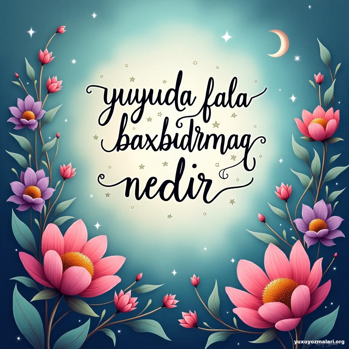 Yuxuda fala baxdirmaq nedir