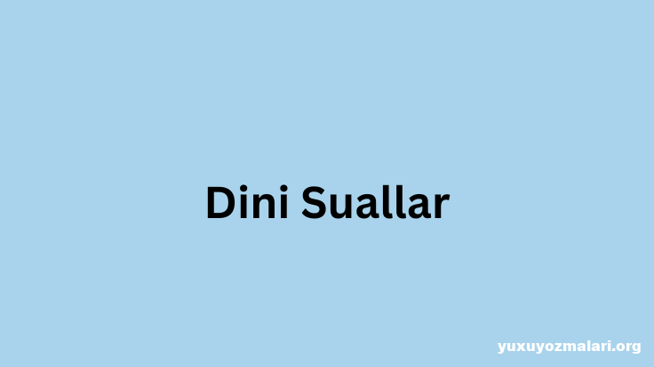 Dini suallar