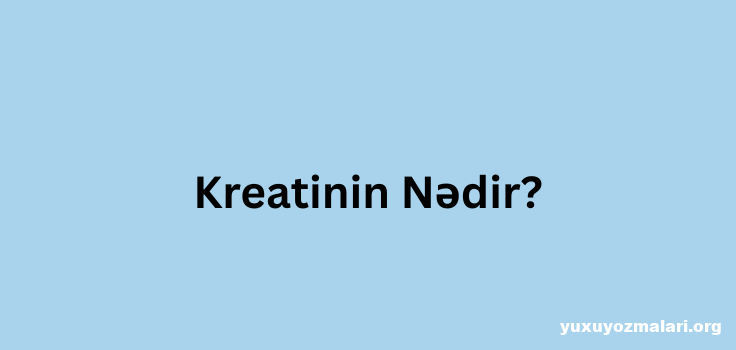Kreatinin Nədir?