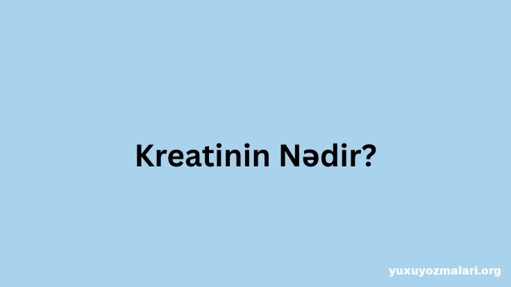 Kreatinin Nədir?