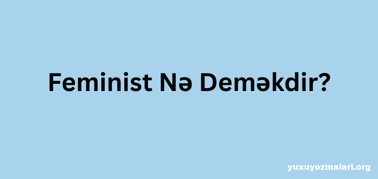 Feminist nedir? Feminist nedir?