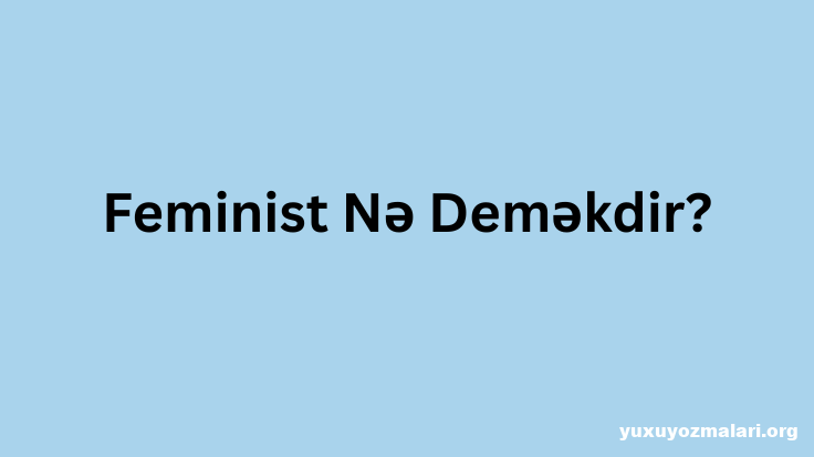 Feminist nedir?